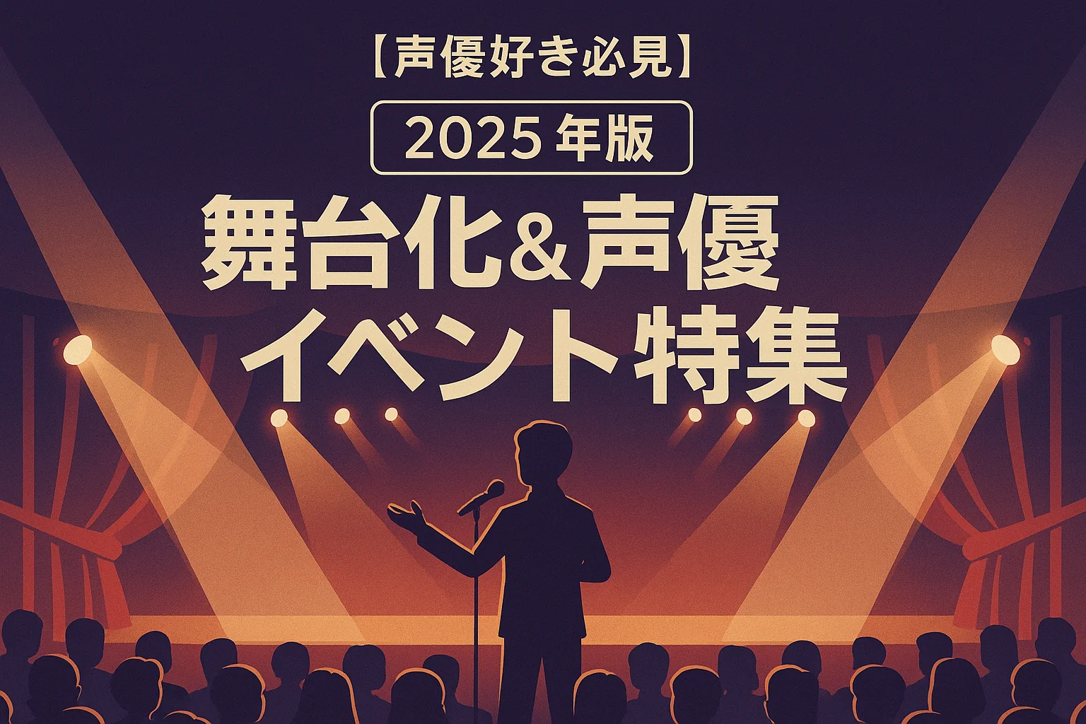 舞台化と声優イベントを特集した2025年版アニメ紹介バナー画像