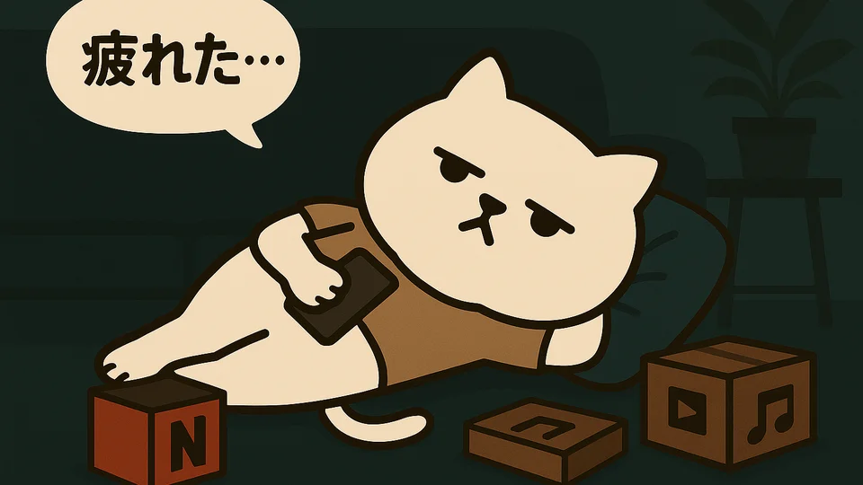 サブスク疲れのイメージ