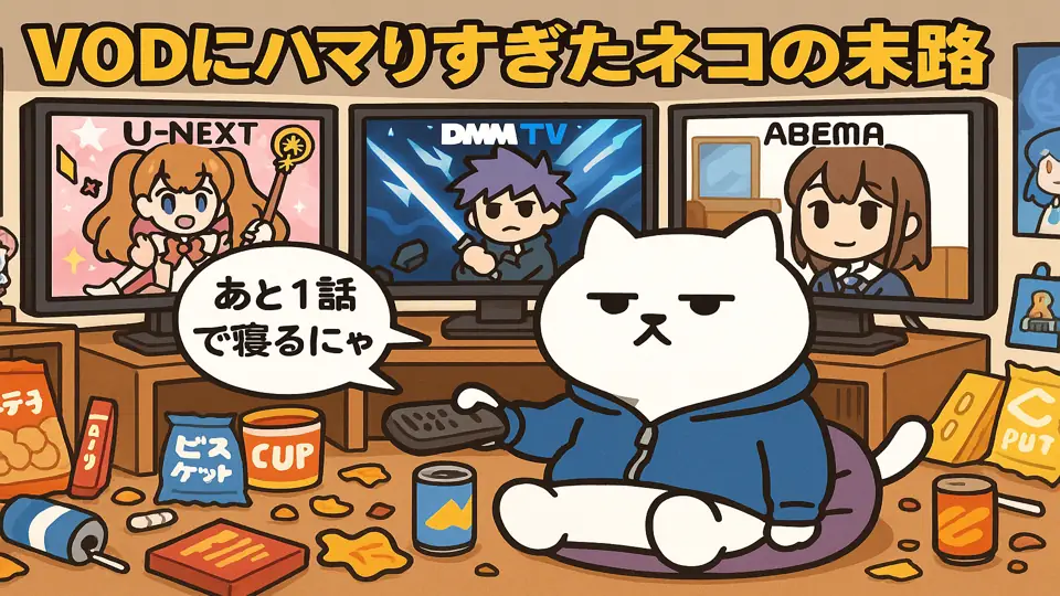 VODにハマりすぎたネコの末路